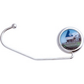 Round Polished Nickel Purse Hanger